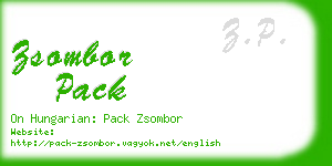 zsombor pack business card